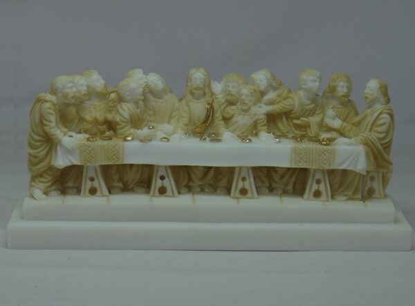 The statue of Last Supper in Patina color