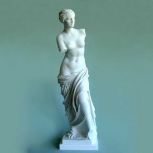 The Statue of Venus of Milos as a whole statue in White color