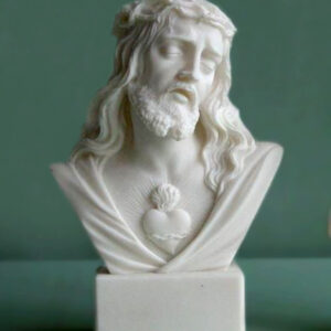 The bust statue of Jesus Christ in White color