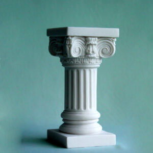 A statue of a full height column at Ionic order in White color