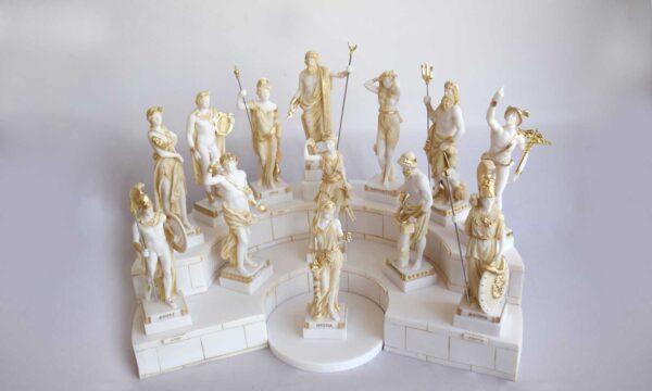 12 Greek Gods on a base
