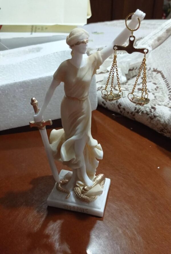 Themis Goddess of Justice (Latin letters)